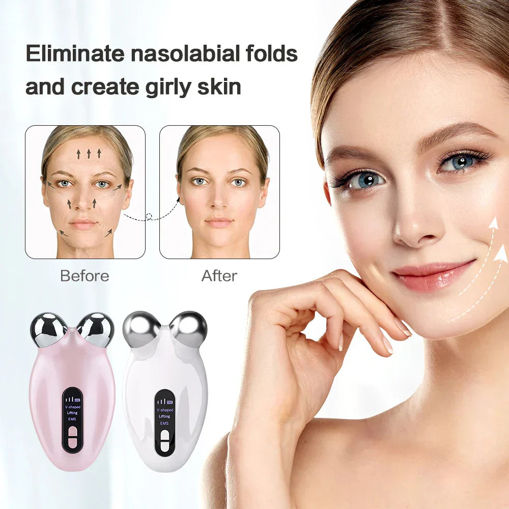 Rodillo Reafirmante Facial EMS NNEOBA Antiarrugas